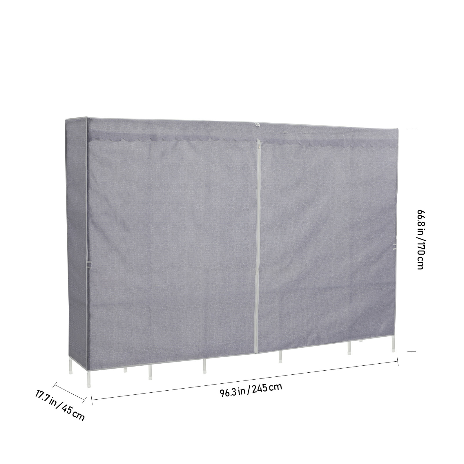 Clothes Rack With Cover Bedroo - Wardrobe Closet Portable Fabric Cover 评论和价格