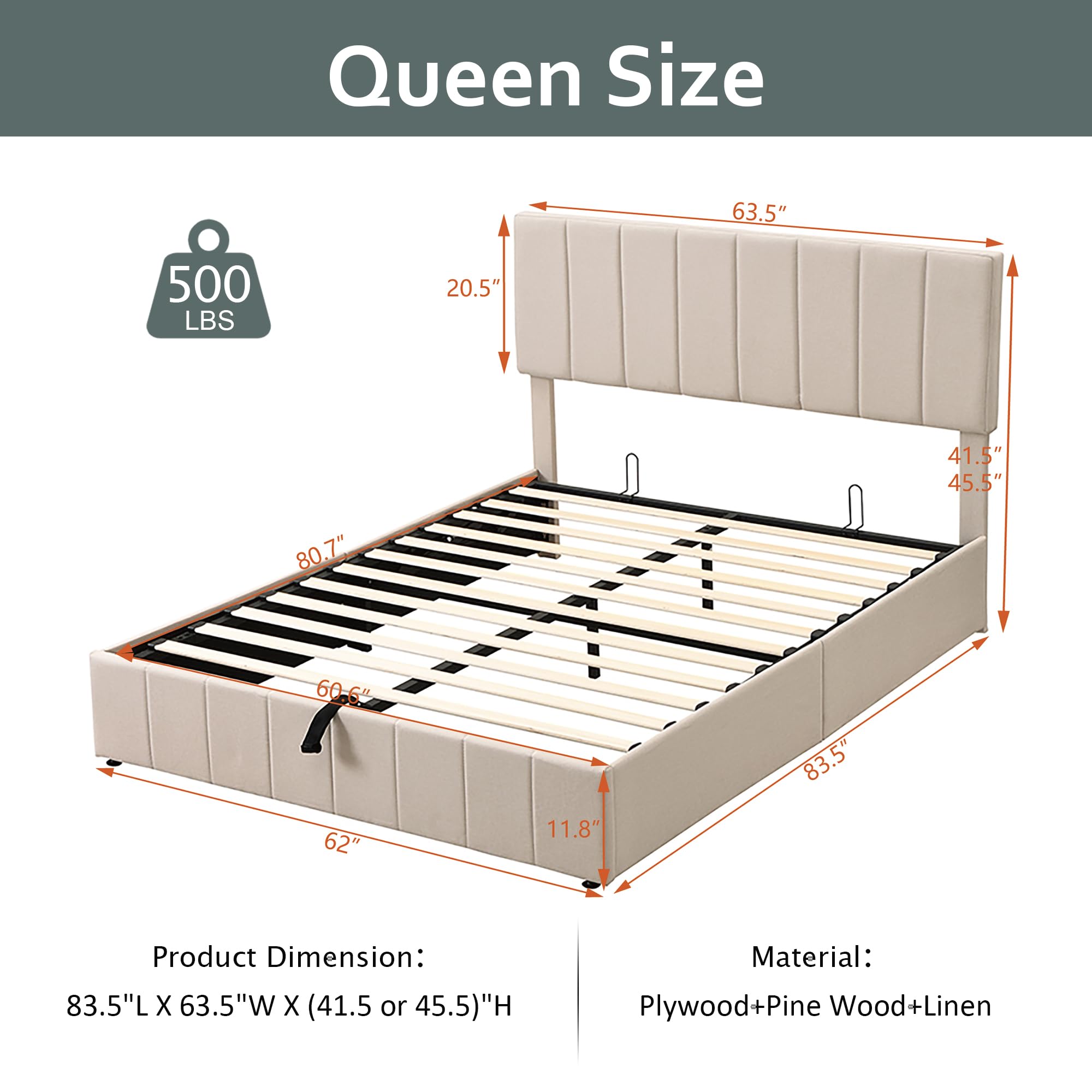 Gas Lift Up Storage Platform B - Gas Lift Storage Bed Hydraulic 评论和价格