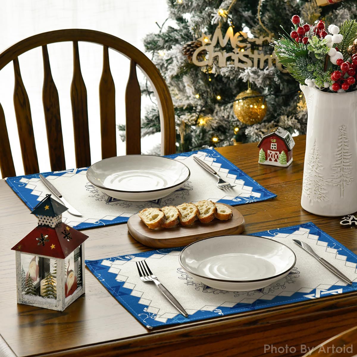 8Pcs Jewish Holiday Placemat S - Chairs 评论和价格