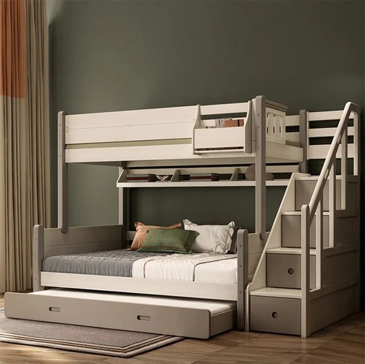 Children's Bed with Slide Soli - Bunk Bed With Stairs And Slide 评论和价格