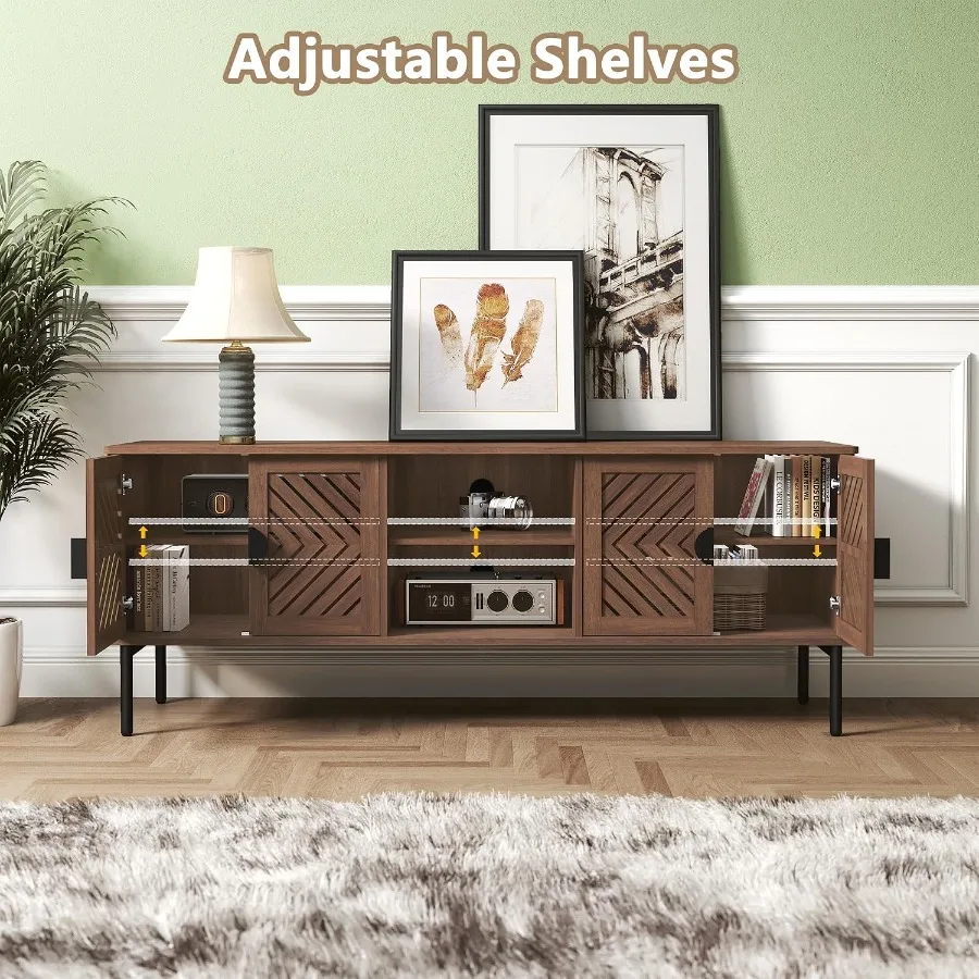 63 TV Stand for Living Room, E - Storage 评论和价格