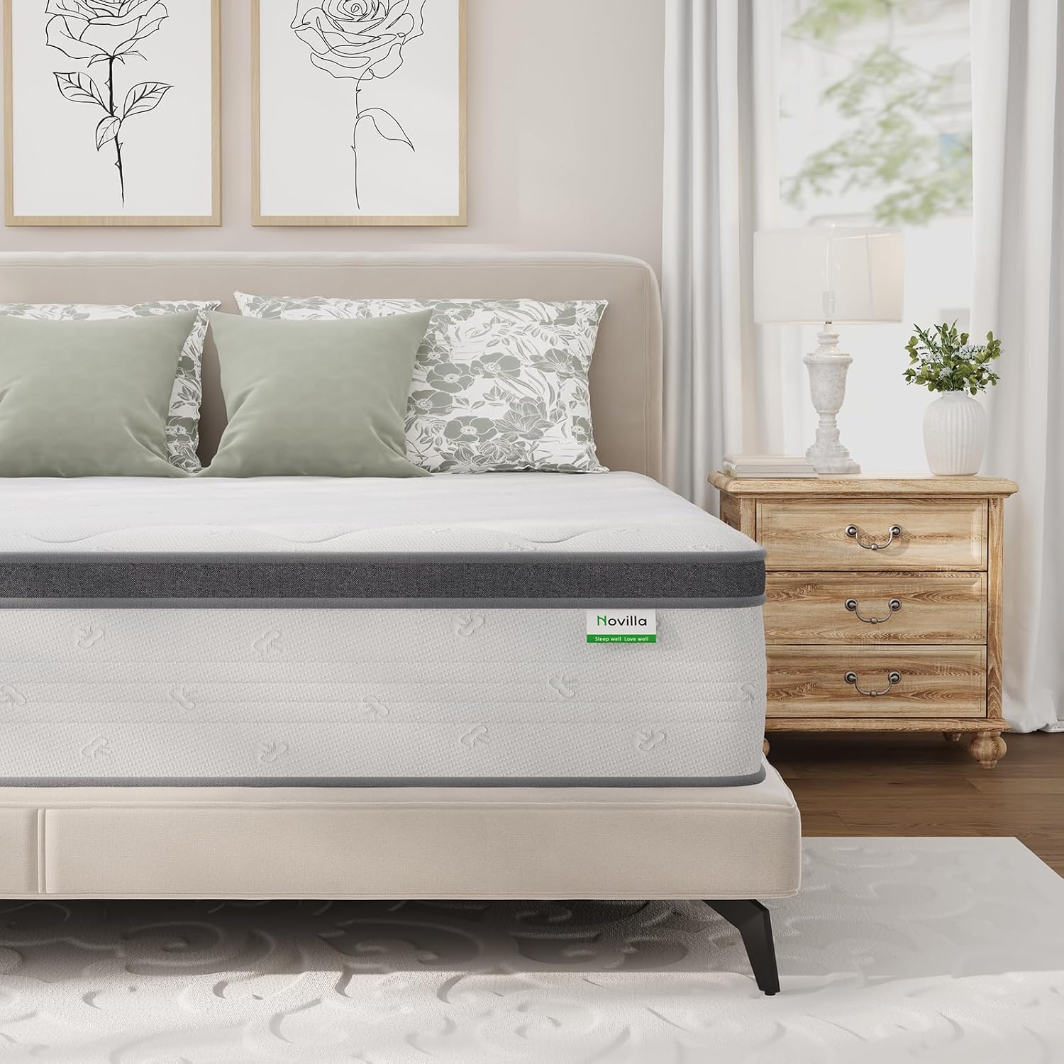 Queen Mattress 14 Inch, Hybrid - Memory Foam Mattress In A Box Queen 评论和价格